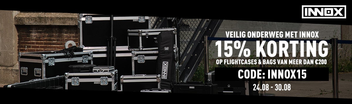 15% korting op Innox flightcases & bags